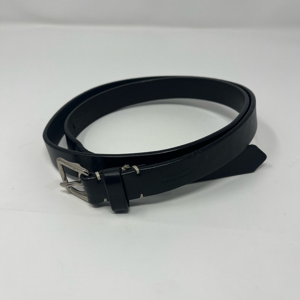 Vintage Coach Classic Fashion Leather Belt - Black